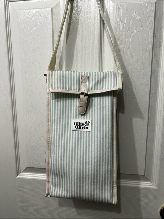 Ollie & Olivia Other - Cooler Bag in Light Green Strip